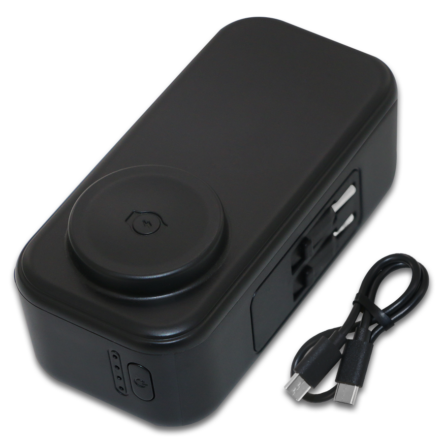 : Rapide Power Bank 4500 mAh tél & Wireless montre avec câbles type C et IPhone en tant que Support tel à chargement rapide