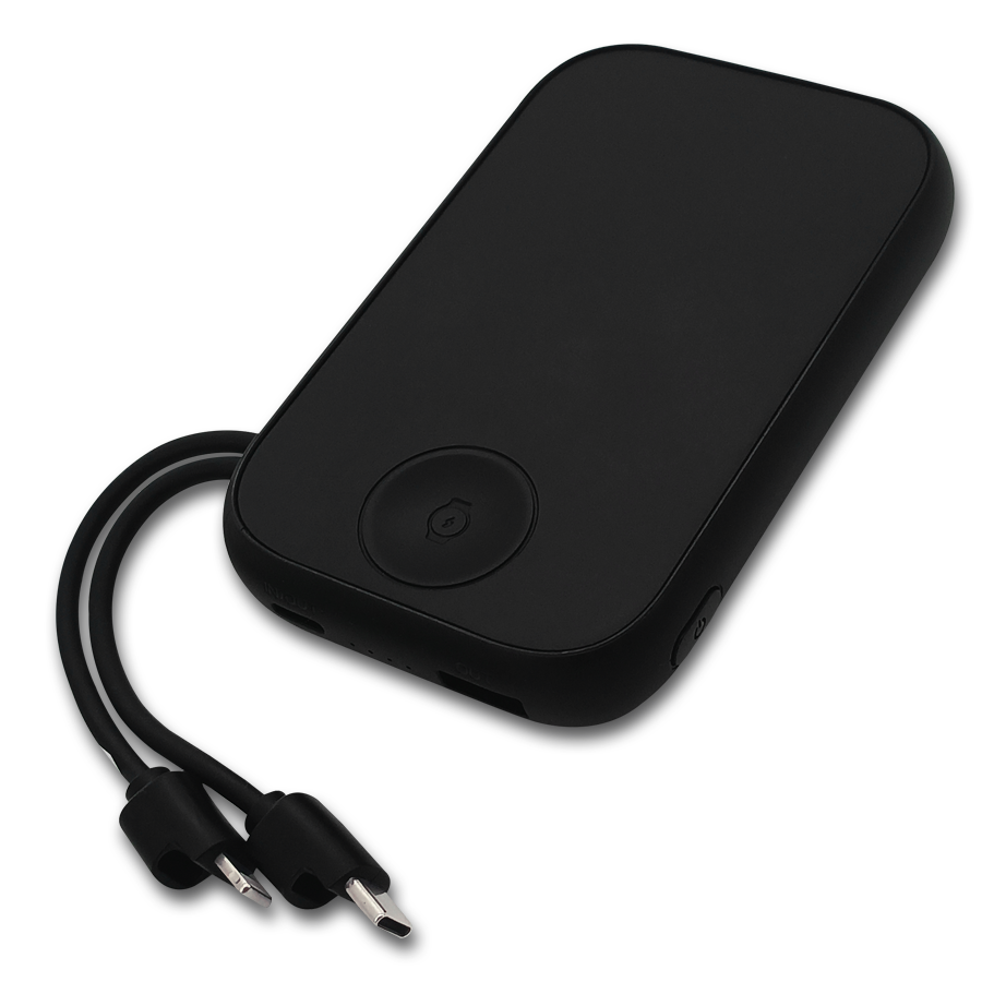 Rapide Power Bank 10000 mAh TM sans fil pour montre et chargement rapide à câbles pour téléphones.