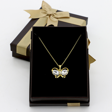 Coffret Chaîne pendentif Papillon