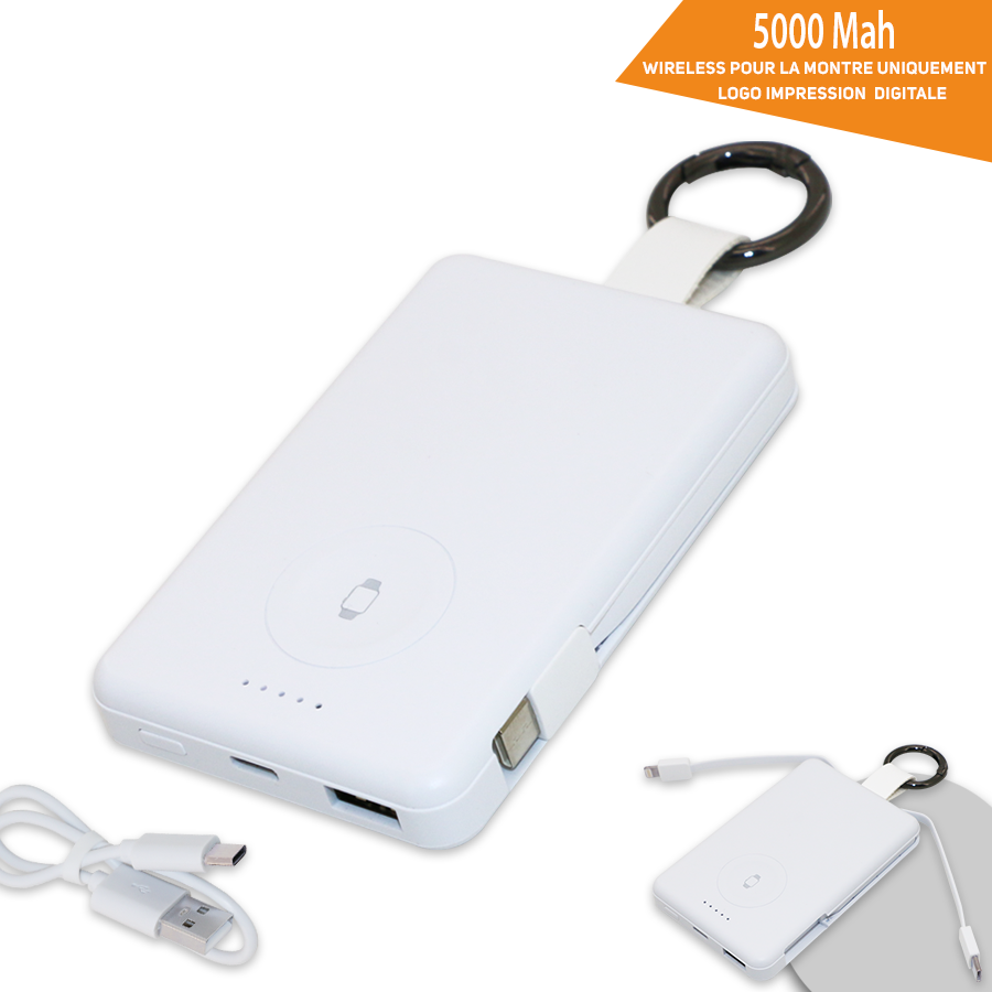 Powerbank Avec Chargeur 5000 Mah