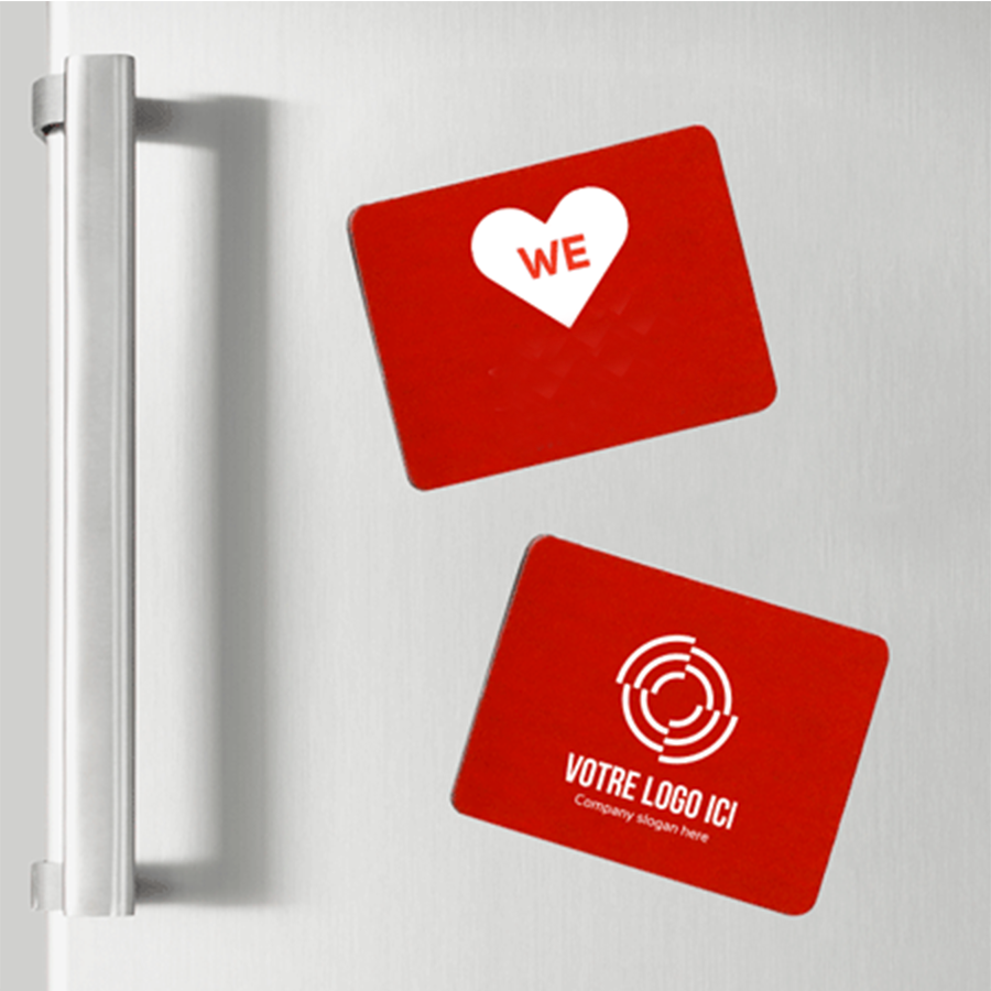 Magnet aimanté imprimable